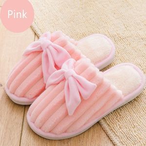 Fluffy Bow-knot Slippers | Home Indoor Plush Shoes